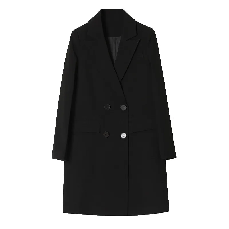 Women blazers and jackets 2018 spring long blazer Fashion black suit Plus size coat autumn female Khaki blazers coats OKXGNZ1737