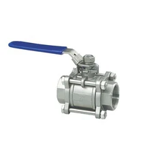 3/" BSP Женская резьба 304 из нержавеющей стали 3 шт. шаровой клапан для воды, нефти газа