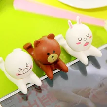 Модные милые животные мобильного телефона, держатель для рабочего стола Decorration двойного назначения Пластик Таблица аксессуары, посвященные высокого класса дети подарок