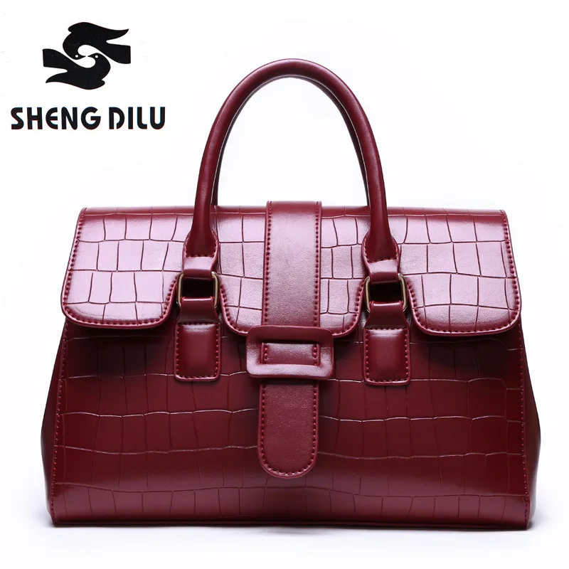 

2017 Brief Stone Pattern Lady's Bag Fashion Women Handbags Large Capacity Crossbody Bags
