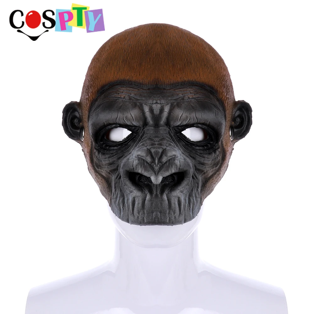 Cospty Хэллоуин Вечерние Маски Животных Маскарад Обезьяна Черный baboon орангутанг PU