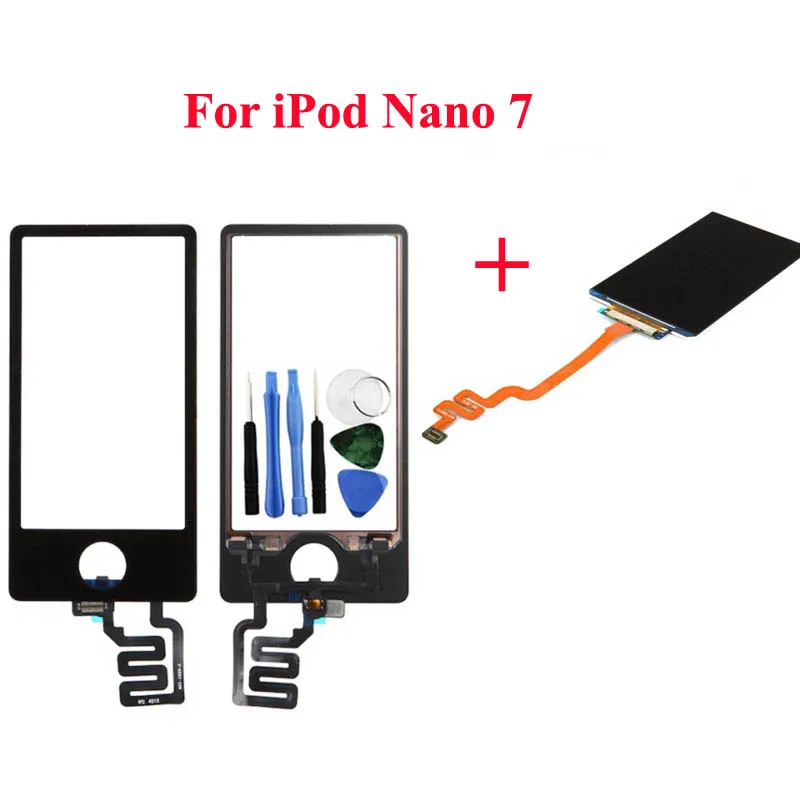 Бегущий ЖК дисплей сенсорный экран дигитайзер сенсорная панель для iPod Nano 7 7th|lcd