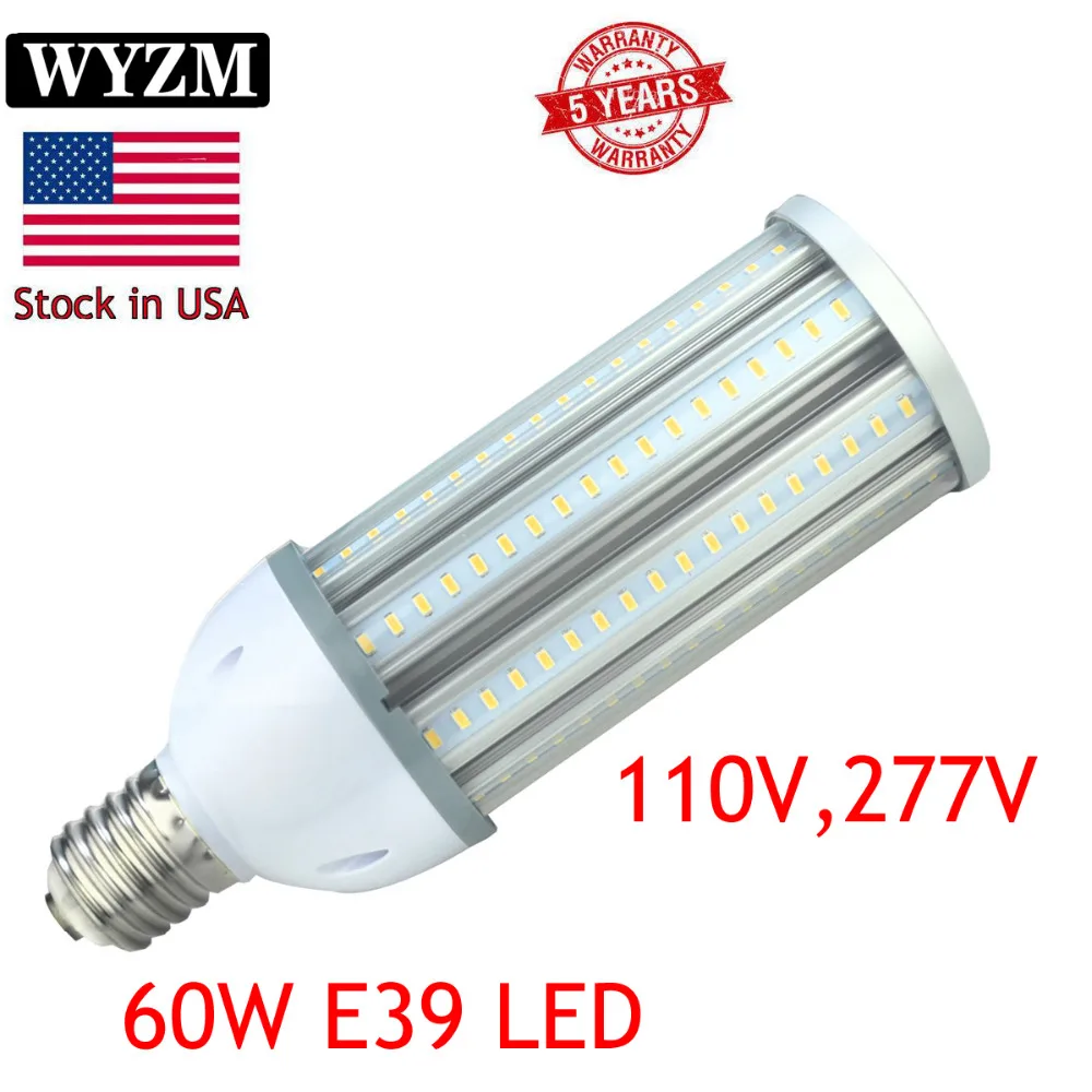 

Ship From USA Warehouse, 60Watt (300-350 Watt Replacement) E39 Mogul Base Led Cob Corn Light Bulb 6500k Bright White (40 Watts)