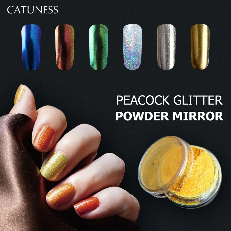 CATUNESS Acrylic Powder Sliver Nail Glitter Dust Powder ...