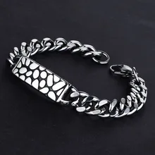 Нерегулярные абстрактный пятнистый цепочки и браслеты для Для мужчин Нержавеющая сталь ювелирные вечерние бильярдные аксессуары высокого качества подарки SL031