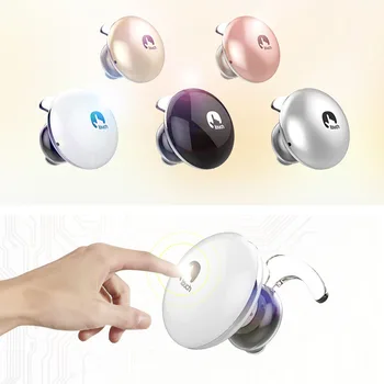 

DOITOP Mini Touch Bluetooth Earphones Universal Wireless Stereo Earbuds Headset With Microphone for iPhone Android Smartphones