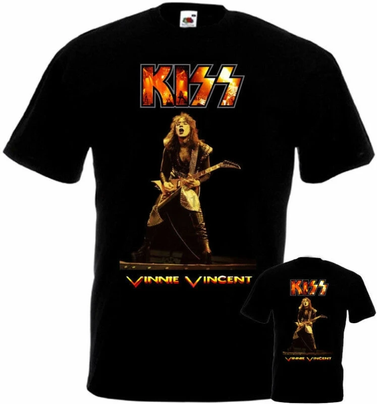 

Kiss Vinnie Vincent T-shirt double sided black all sizes S...5XL
