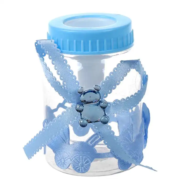 

50pcs/lot Baby Bottle Candy Box Party Supplies Baby Feeding Bottle Wedding Favors and Gifts Box Baby Shower Baptism Decoration