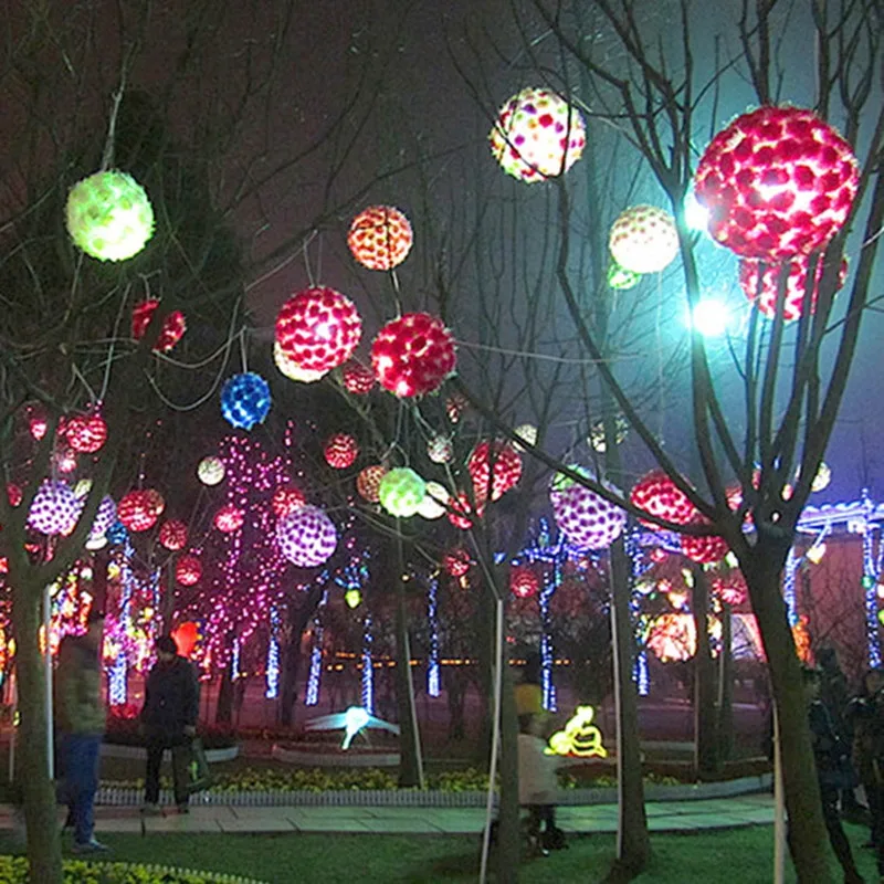 Decorative Ball Lights Entrancing Led Cherry Blossom Flower Ball Lights Lamp Flashing Decorative Decorating Design Decorative Ball Lights Amusing Led Cherry Blossom Flower Ball Lights Lamp Flashing Decorative Decorating Inspiration