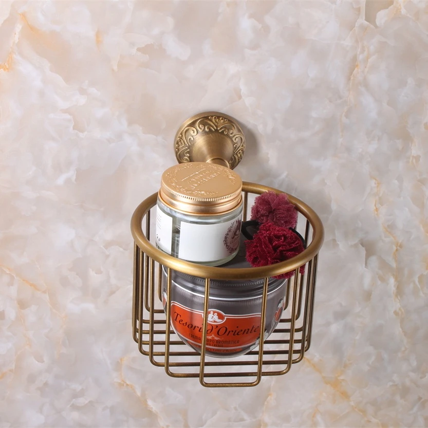 Wall Mounted Antique Brass Finish Bathroom Accessories Toilet Paper Holder Bathroom Furniture Sets Toilet Roll Holder 9057K