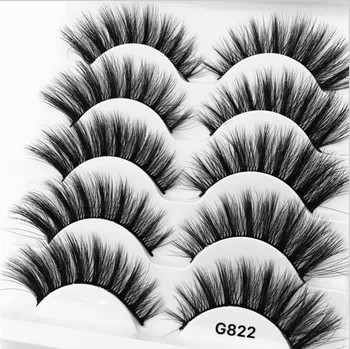 

NEW 5 pairs Mink Eyelashes 3D False Lashes Makeup Eyelash Extension Natural fluffy Volume Soft Fake Eye Lashes G800