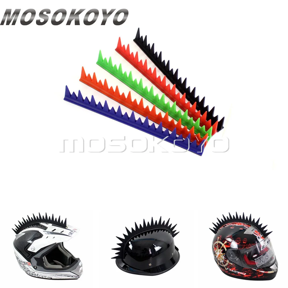 Неравномерная Байкерская наклейка на шлем Mohawk для мотоцикла резиновая 13 дюймов в