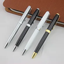 Высококачественная Черная гелевая ручка, металлическая шариковая ручка 0,7 мм, шариковые ручки для письма, канцелярские принадлежности для школы и офиса