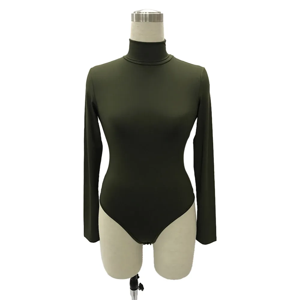 Turtle Neck Bodycon Bodysuit for Women 46 19266-2