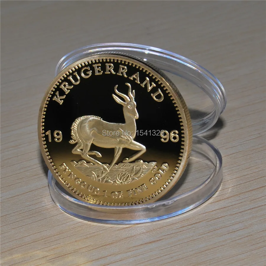 Микс 10 Дата Южная Африка Krugerrand 1 унция. 999 24K позолоченный coin.20 шт/партия, каждая дата 2 шт