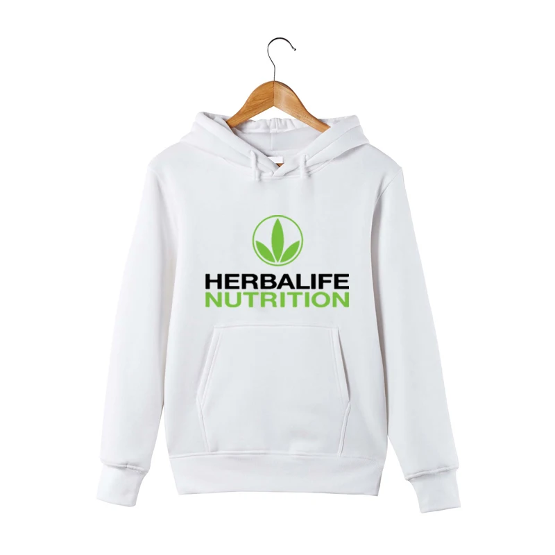 Толстовка Herbalife с рисунком питательного питания для мужчин и женщин зеленая