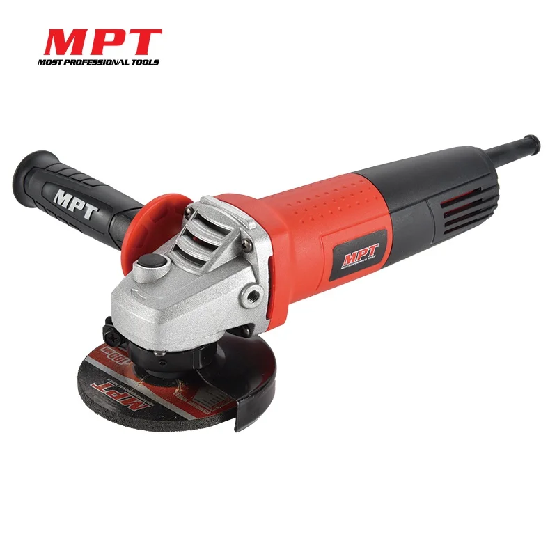 MPT 220V-240V 680W 11000r/min Angle Grinder No-Load Speed With Carbon Brush Wheel Guard Wrench Cutting Polishing Wood Metal angle-grinder-discs