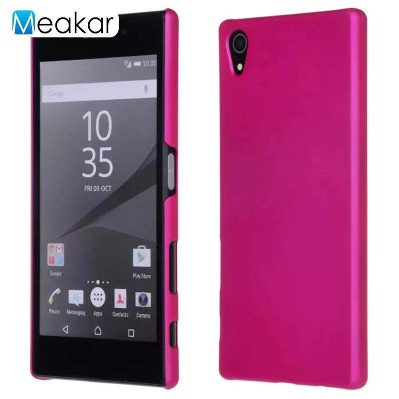 Coque 5.5For sony Xperia Z5 Премиум чехол для sony Xperia Z5 высокого класса Dual E6833 E6883 E6853 телефона чехол-лента на заднюю панель - Цвет: rose red