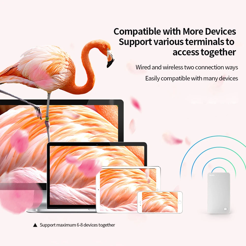 NEWQ внешний жесткий диск 1 ТБ 2 ТБ HDD диск с WiFi USB3.0 роутер Ethernet металлический корпус защита конфиденциальности для телефона ноутбука