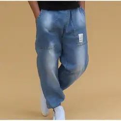 2019 новые спортивные штаны хип-хоп промежности Штаны мужские джинсы мужские мешковатые мужские брюки корсет Джинсы синие джинсы