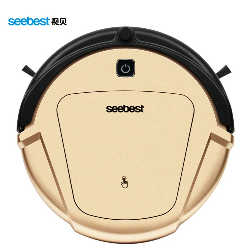 Seebest Robot D750 Vacuum Cleaner Dry and Wet Mop Vacuum Cleaner robot with Water Tank and GPS Zigzag Clean Route