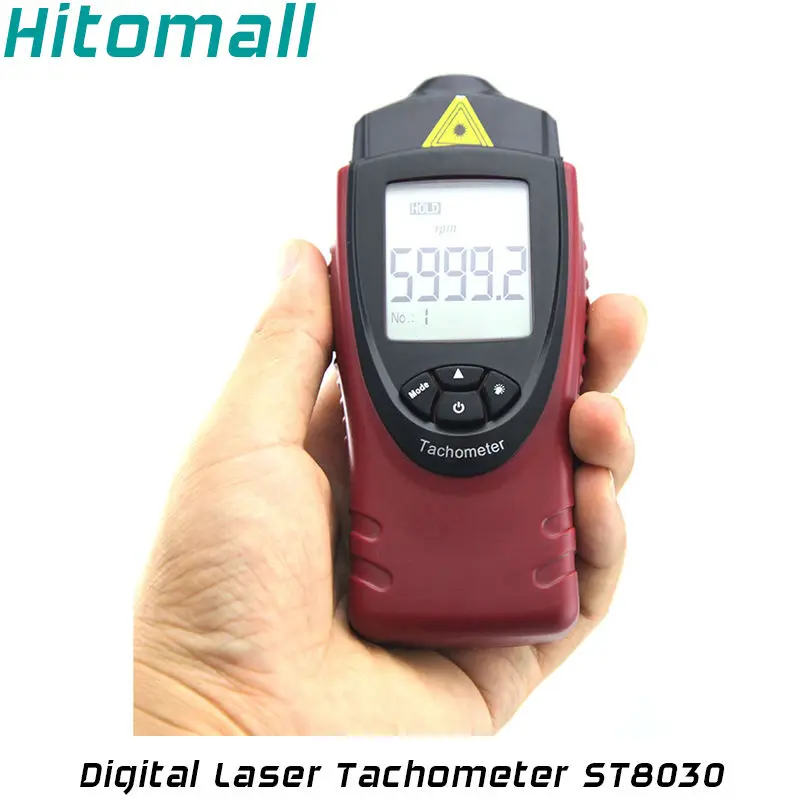 Handheld Digital Laser Tachometer 30000 RPM Meter Non Contact Motor ...