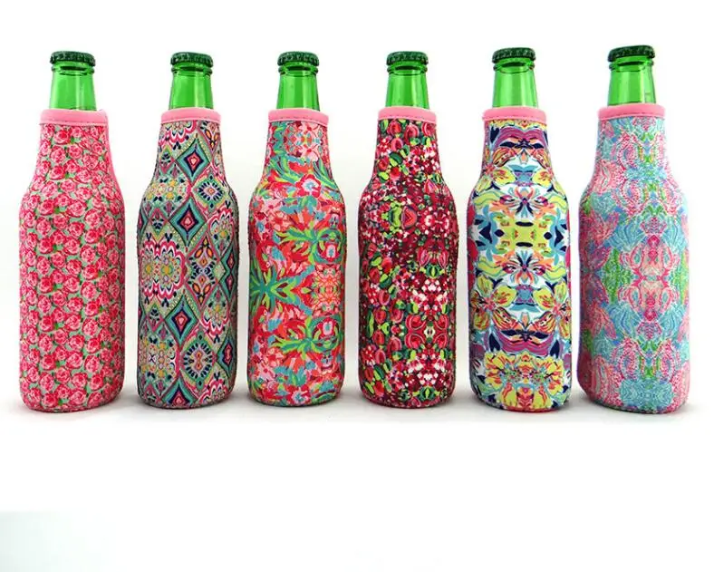 

Wholesale Lilly Bottle Coolers Neoprene Insulator Pulitzer Bottle Sleeves Inspired Beer Sleeves SN2018