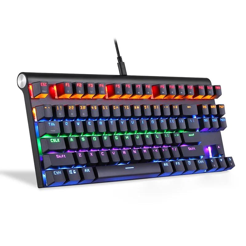 Mechanical Keyboard Bluetooth Wired Dual-mode with LED Light 87 Keys for Windows iOS Android 8 DJA99 Mechanical Keyboard Bluetooth Wired Dual-mode with LED Light 87 Keys for Windows iOS Android 8 DJA99
