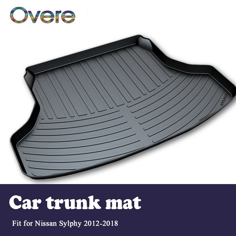 

Overe 1Set Car Cargo rear trunk mat For Nissan Sylphy B17 2012 2013 2014 2015 2016 2017 2018 Boot Tray Anti-slip mat Accessories