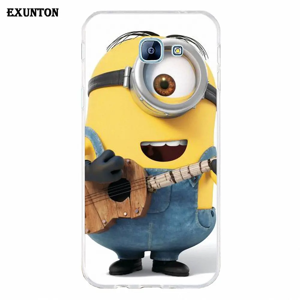 Желтый Миньоны восхитительные глаза для Huawei Honor 4C 5A 5C 5X 6 6A 6X 7 7A 7C 7X 8 8C 8S 9 10 10i 20 20i Lite
