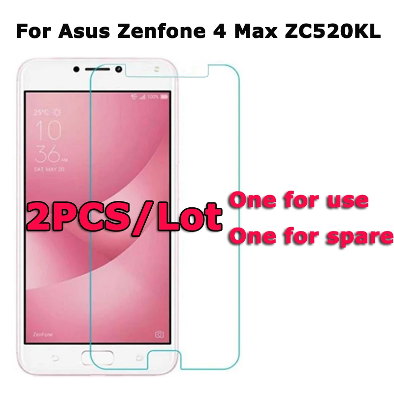 

2PCS Tempered Glass For Asus Zenfone 4 Max ZC520KL Ultra-Thin Scratch Proof Screen Protector for Asus Zenfone 4 Max ZC520KL 5.2"