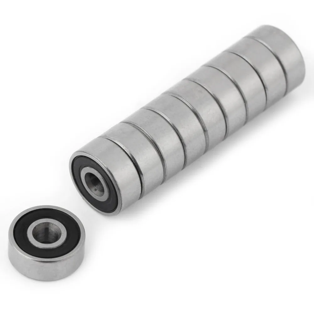 

10Pcs/set 623-2RS Ball Bearings 3*10*4mm ABEC-1 3x10x4 mm Double Rubber Sealed Steel Miniature Deep Groove Bearing Hardware