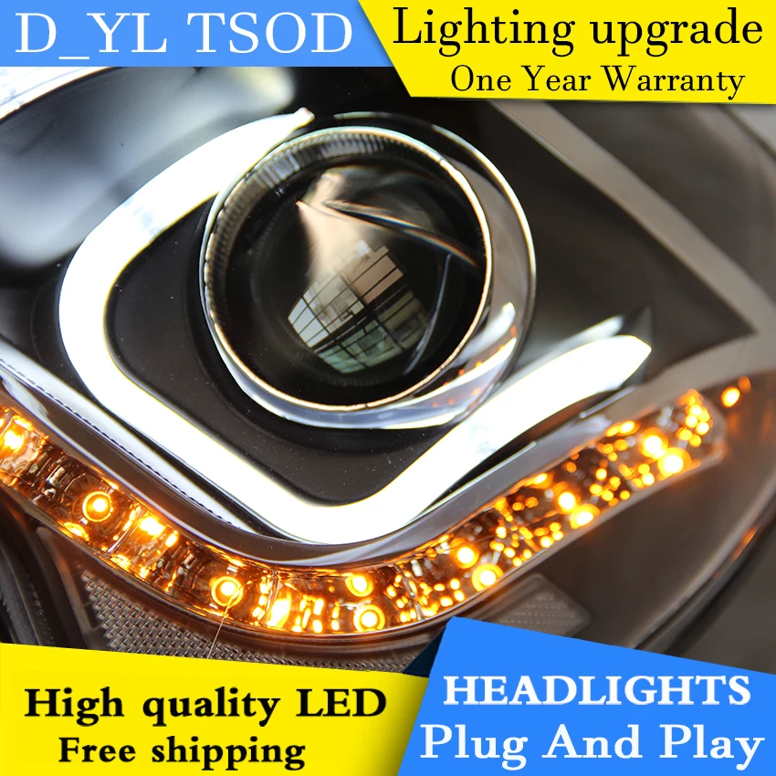 Автомобильная фара DY_L для стайлинга Kia Sportage 2008 2013 светодиодный ные фары DRL H7/D2H HID