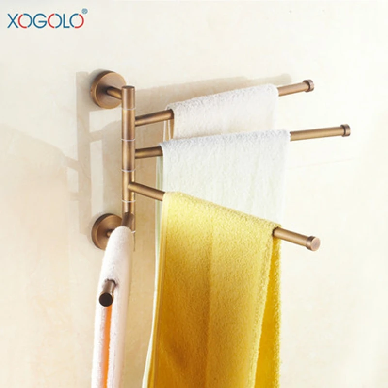 Xogolo Luxury Bathroom Rotation Towel Bars Holder Wall Mounted Antique