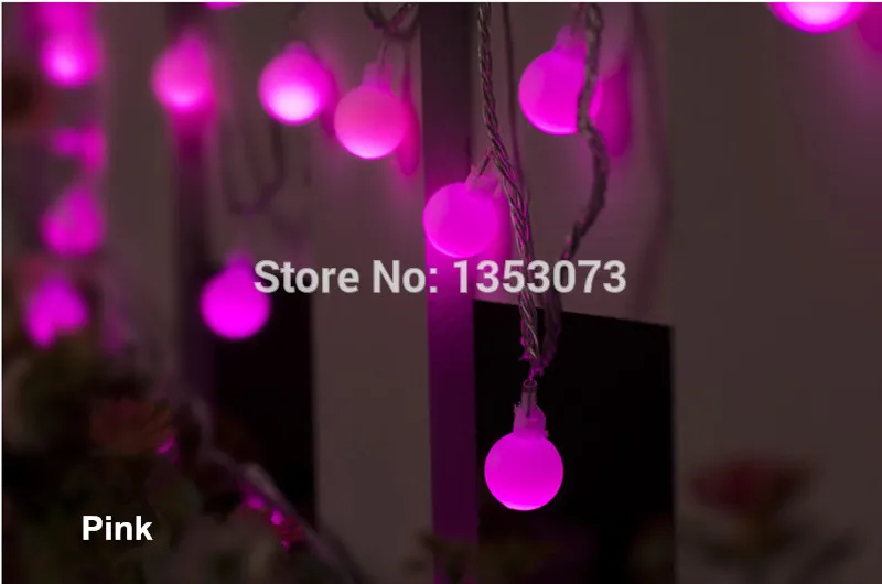 Creative Novelty Lights Ball led String Garland Pandant Light for Garden Decoration Party Decoration - pink lighting