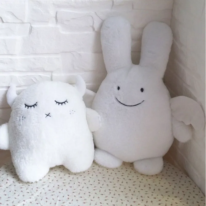

Rabbit Stuffed Kids Toys Cute Baby appease Dolls White Demon Pillow Best Gift For Her Children Bedroom Decor