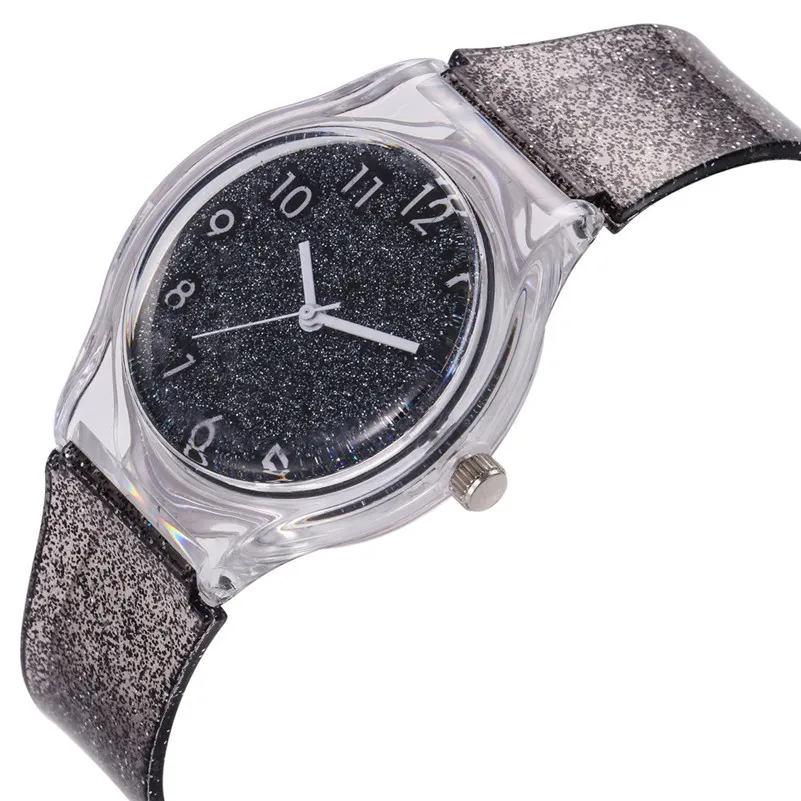 Fashion women's watches girl's Silicone Band Analog Quartz Round Wrist Watch Bracelet Dress Wrist Watch clock Reloj mujer M23 (5)