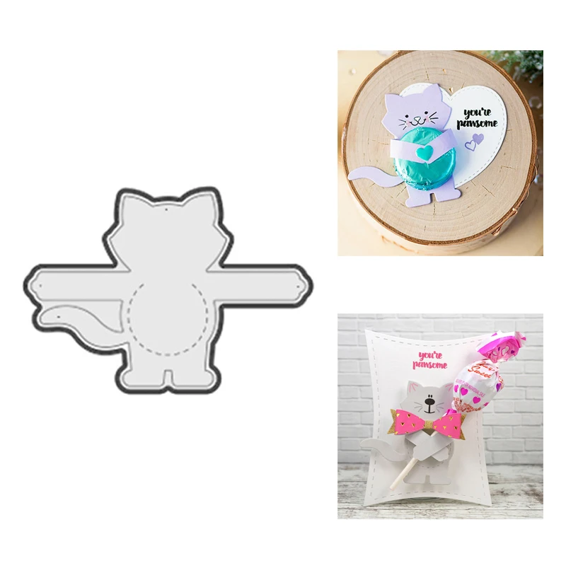 

Naifumodo Cat Die Animals Metal Cutting Dies Gift New 2019 Craft Frame Scrapbooking for Card Making Album DIY Embossing Diecut