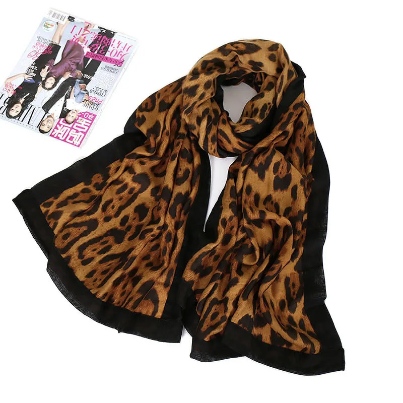 

2018 Women Fashion Brand Vintage Leopard Dot Viscose Shawl Scarf Ladies Print Thick Wrap Pashminas Sjaal Muslim Hijab 180*100Cm