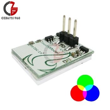 

Capacitive Touch Switch Button RGB LED Sensor Switch Module HTTM DIY Electronic Board Multi Color Anti-interference 3V 5V 6V