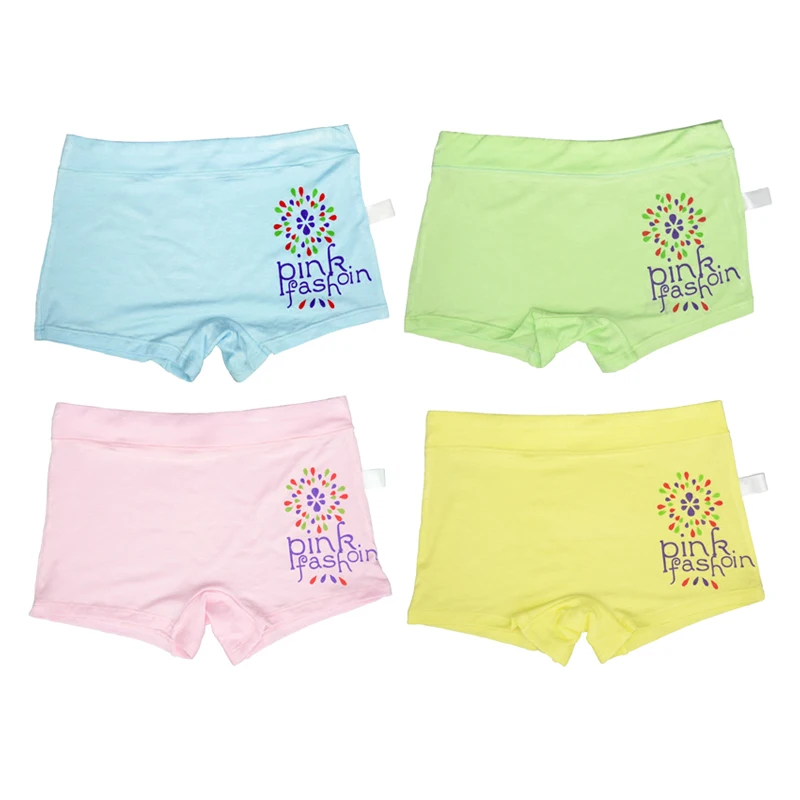 

4 Pcs/Lot 3-15 Years Baby Boys Girls Underwear Mixed Color Briefs Kids Boxer Underpants Children Short Modal Panties Girl Pants