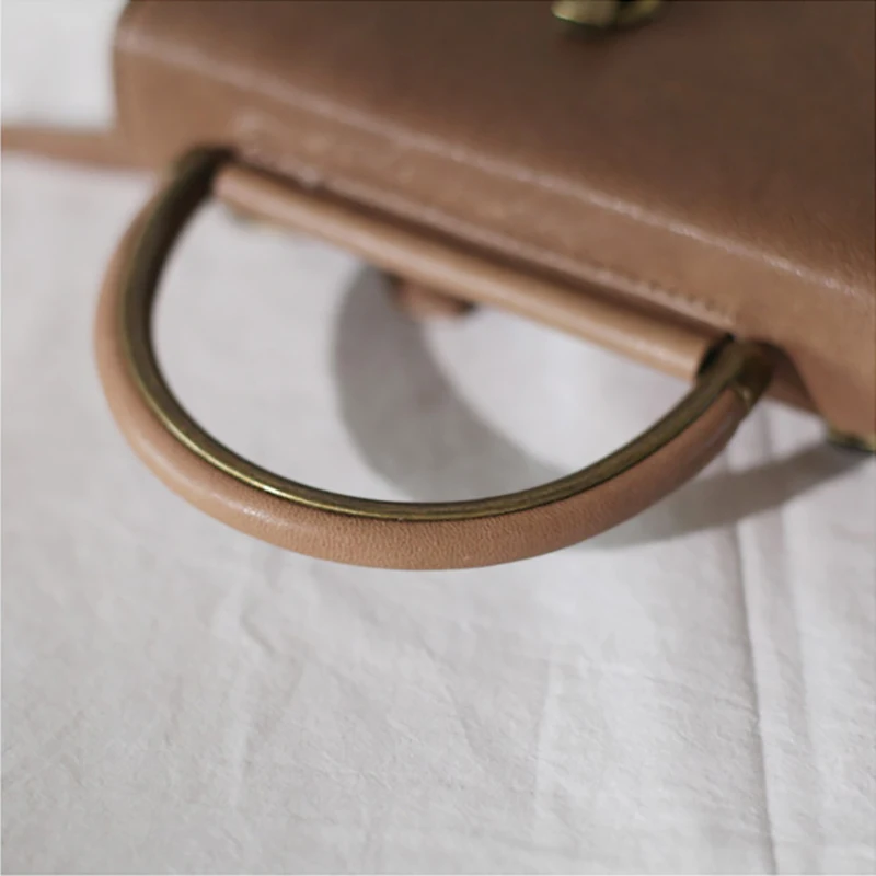 AETOO Small square bag, the new Sen system Retro literary fresh crossbody bag, hand-held small bag