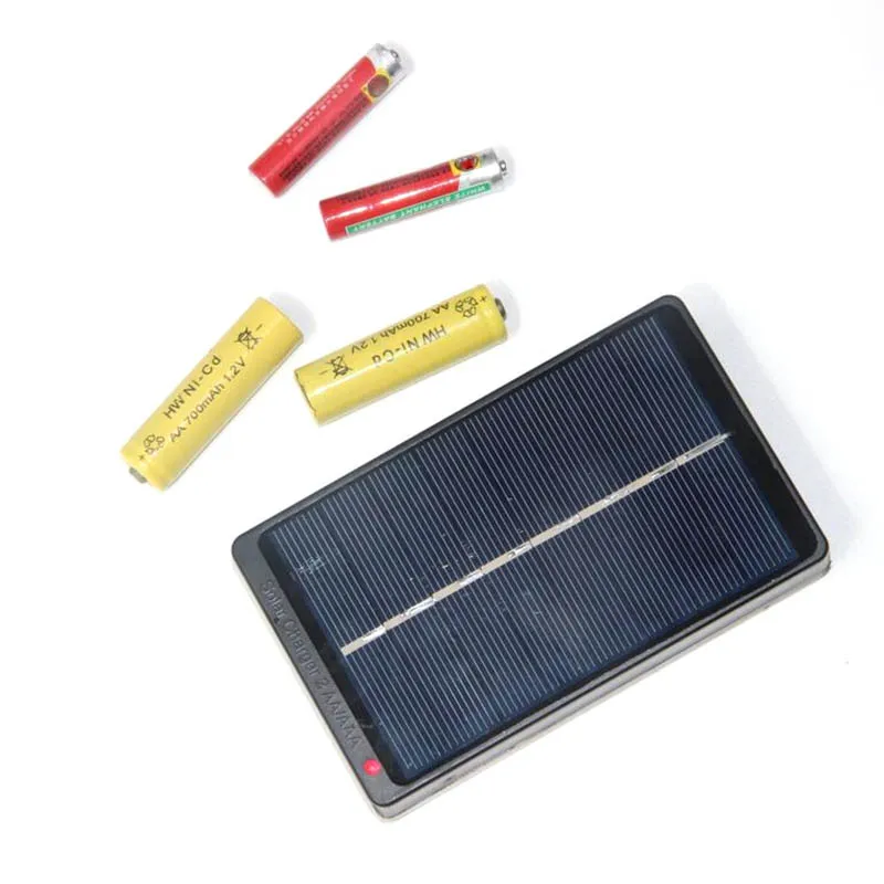 1 Вт 4 в солнечная панель Батарея Зарядное устройство коробка для 2* AA/AAA 1,2 в батареи питания для дома на открытом воздухе XD88