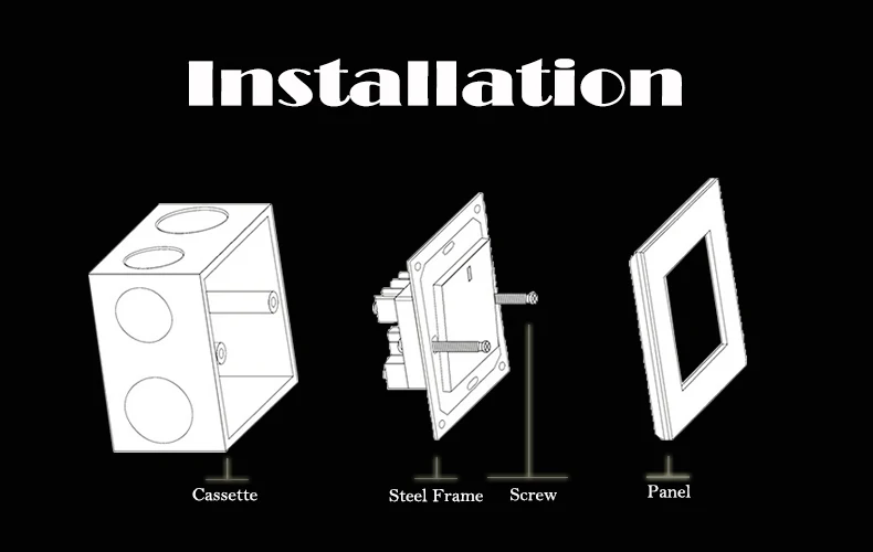 1 x 250V 10A White Door bell Switch Button Push Release Panel
