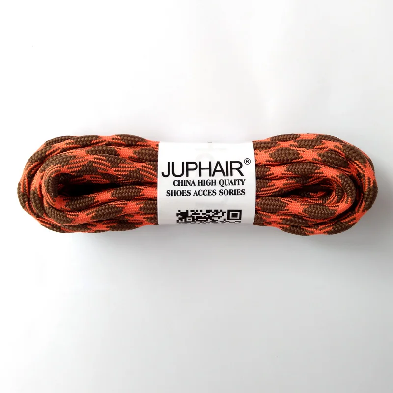 JUP 1-50 Pairs Orange Brown Round Sport Shoelaces Climbing Hiking Bootlace Brand Shoe Laces Outdoor Sneaker Shoelaces Shoetring