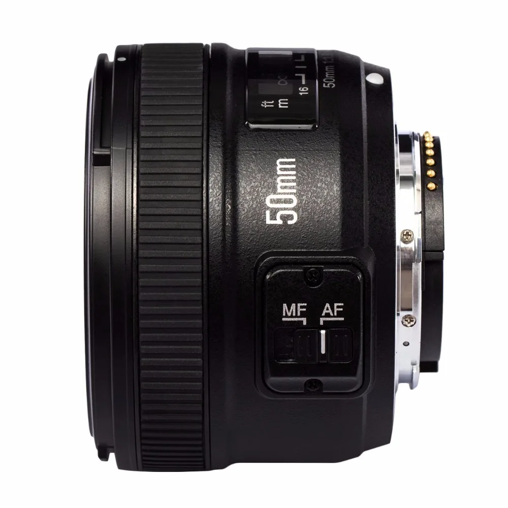 YONGNUO YN50mm F1.8 1:1. 8 Объектив стандартное фиксированное фокусное расстояние объектив