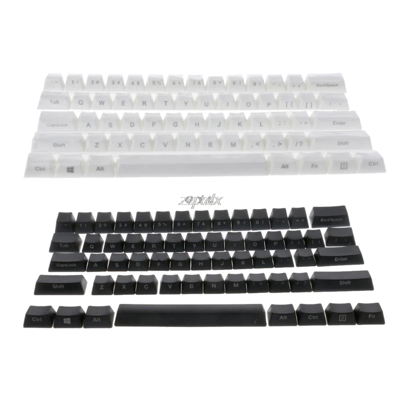 Боковая печать 60 OEM профиль толстые Pbt Keycaps для клавиатуры GH60 POKER 61 Z09 Прямая