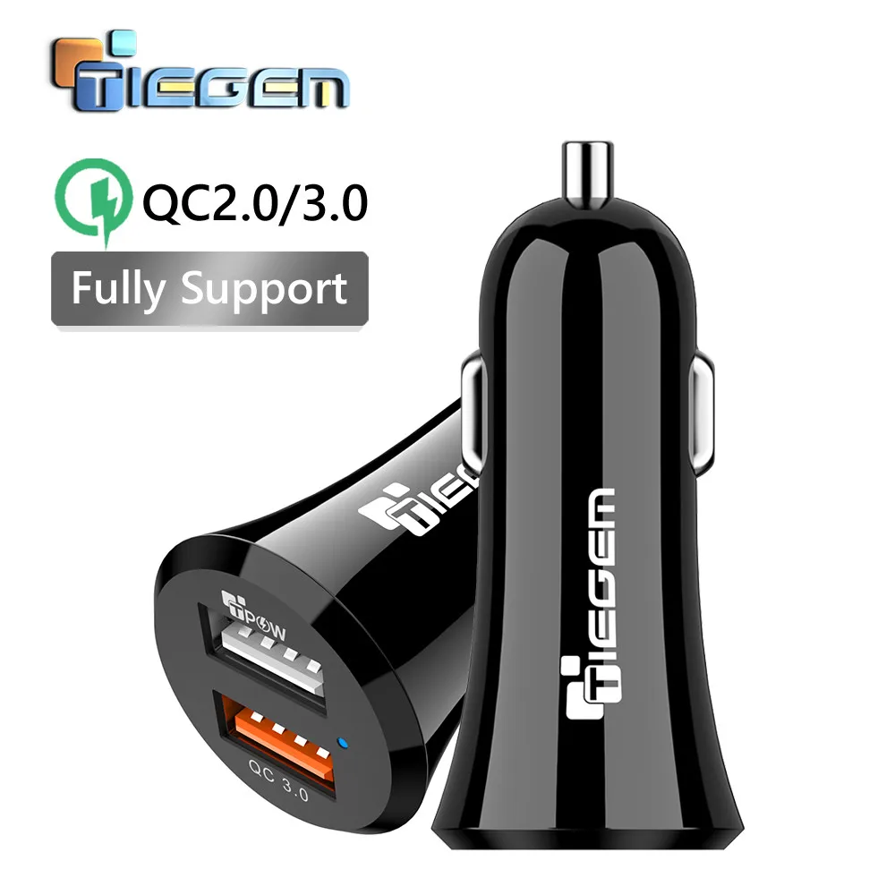 bilder für TIEGEM Universal 36 Watt Schnellladung USB Car Charger mit Dual-Port-Ladegerät für iPhone Samsung Bewegliche Handy-ladegerät bilder für TIEGEM Universal 36 Watt Schnellladung USB Car Charger mit Dual-Port-Ladegerät für iPhone Samsung Bewegliche Handy-ladegerät