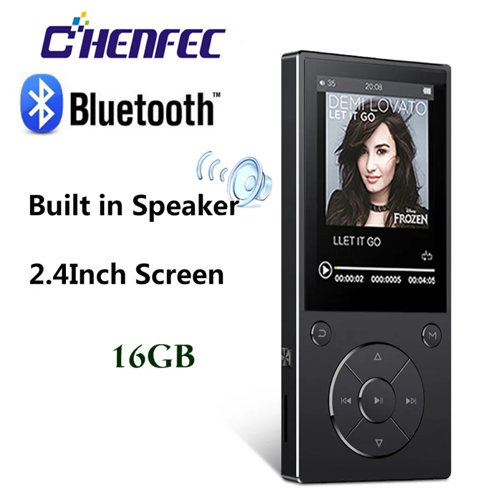 2018 New MP4 Player With Speaker 16GB Bluetooth 4.0 HIFI 2.4 Screen Music Player With FM Radio, Voice Recorder,TF Card Up To 64G