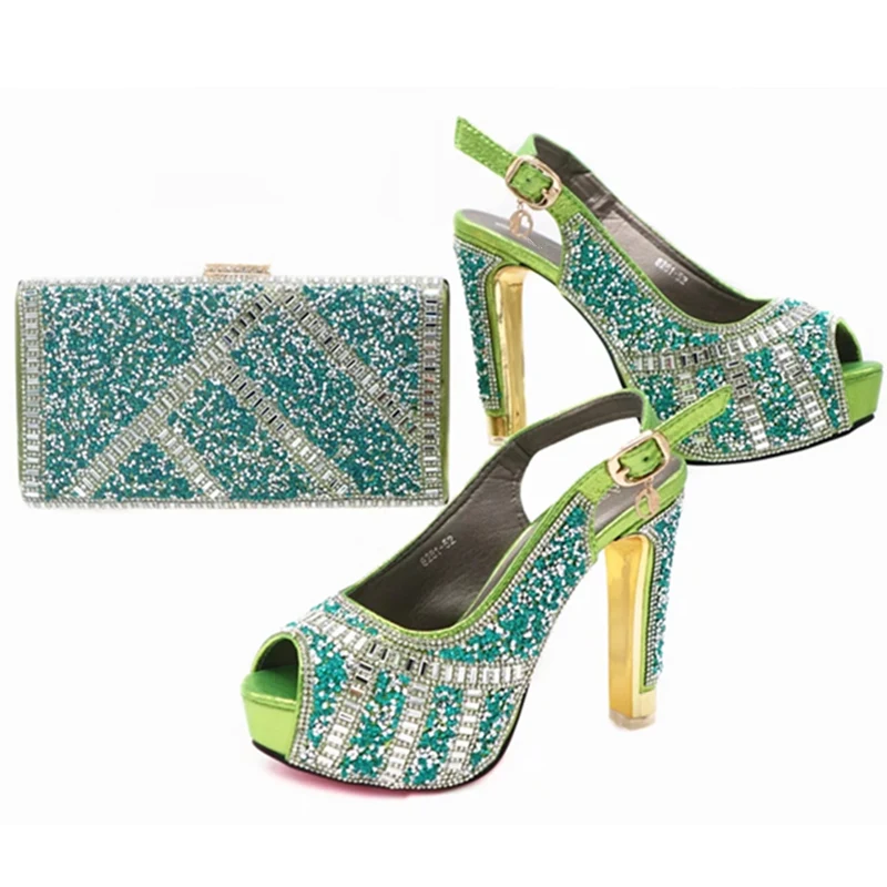 Sistema Bolsas Juego El Bolsos De Del África Conjunto Color Zapatos A wine Azul Decorado Con Rhinestone pink Bolso oro Los Cielo Y 2017 Cielo verde Establece ZqwYZ7af